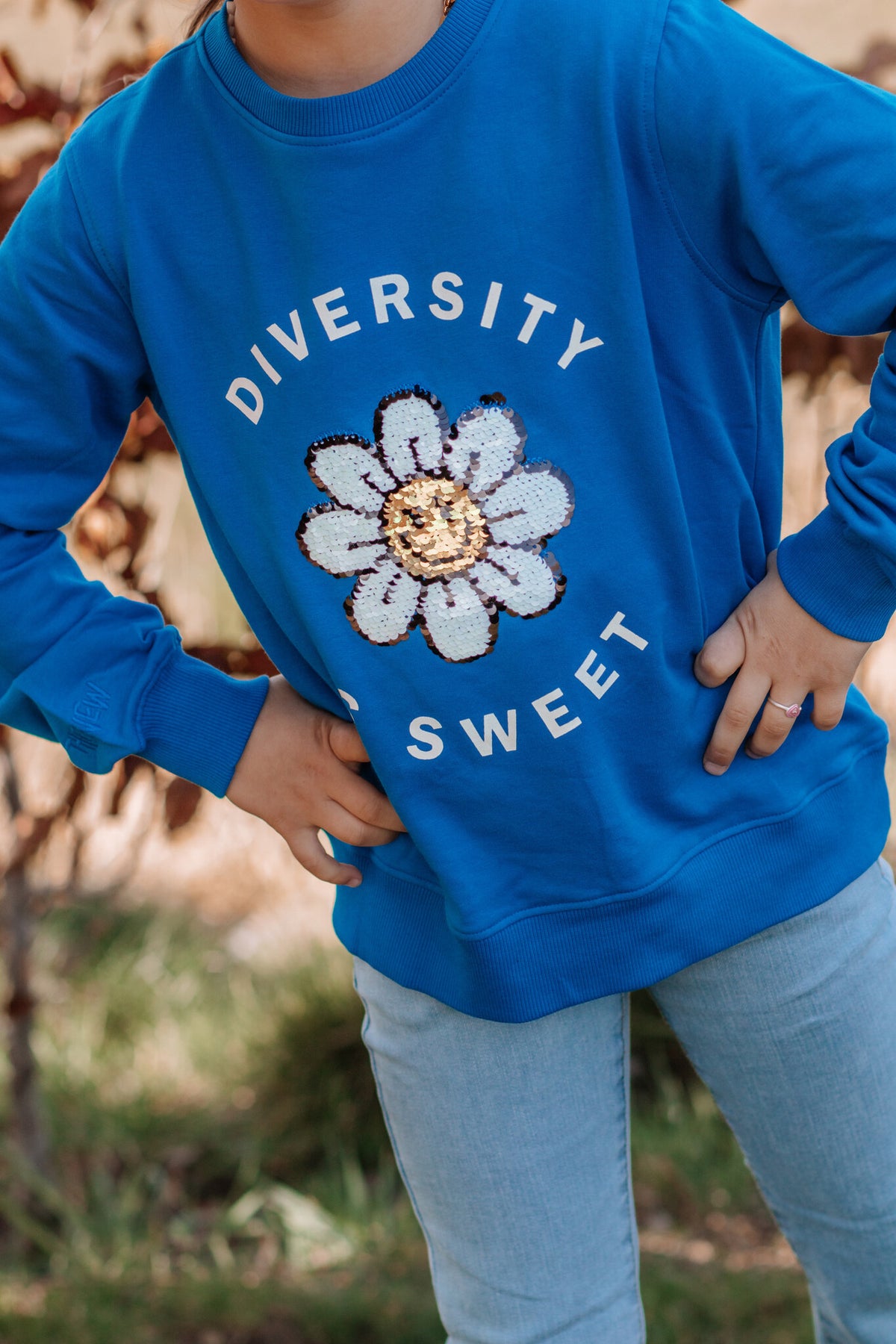 The New sweatshirt kind Norna Sweatshirt Daphne (blauw)