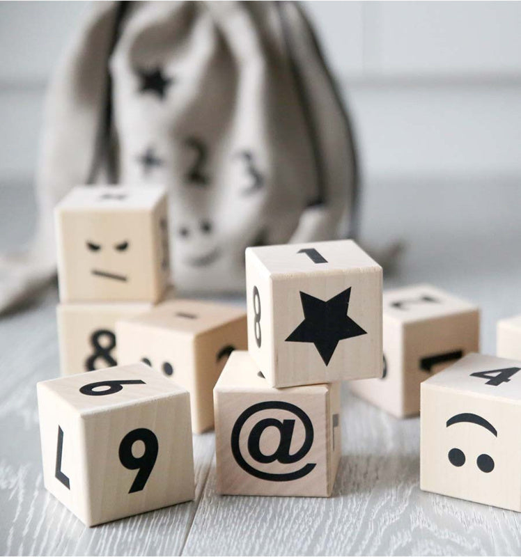 Wooden | Math Blocks | Black