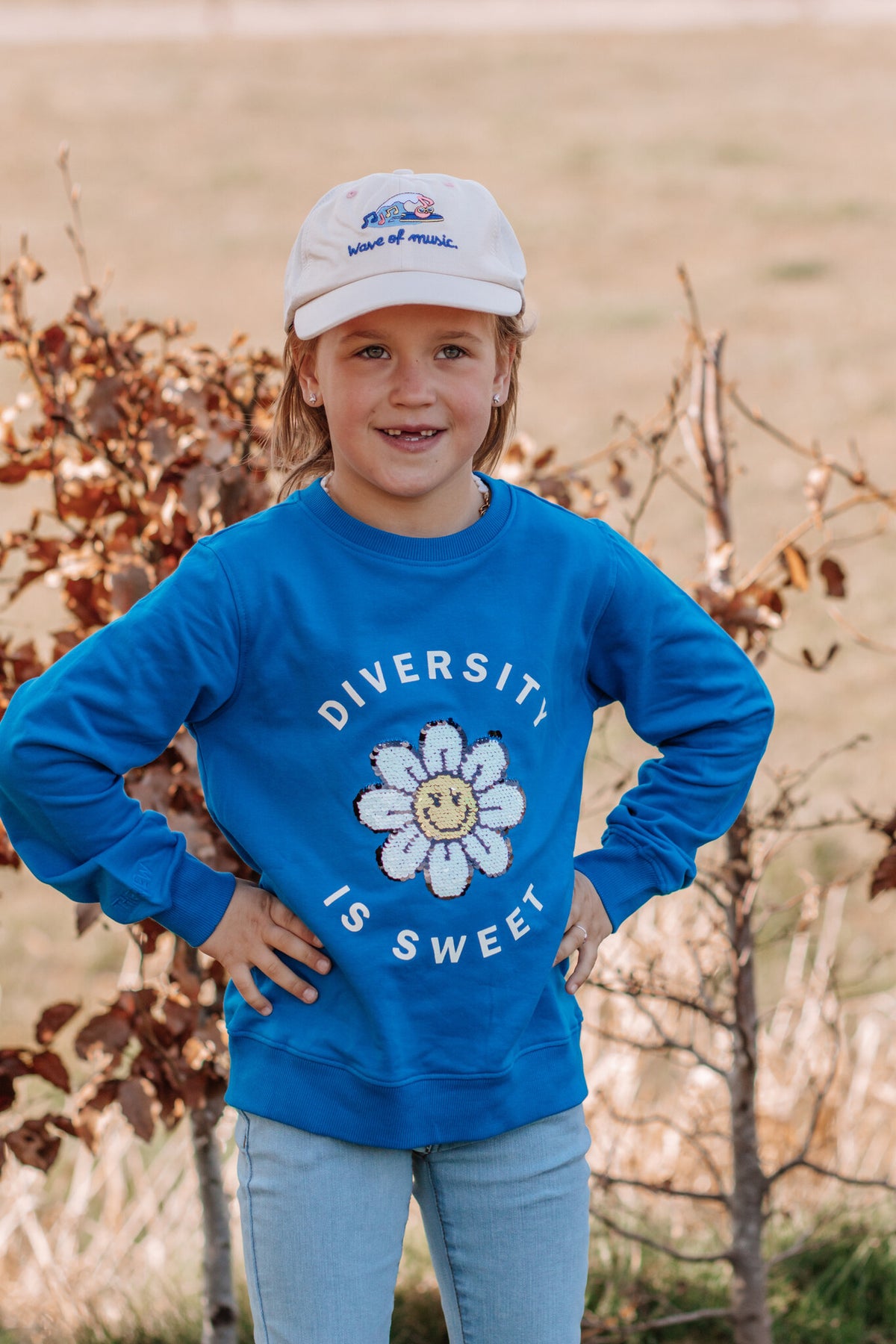 The New sweatshirt kind Norna Sweatshirt Daphne (blauw)