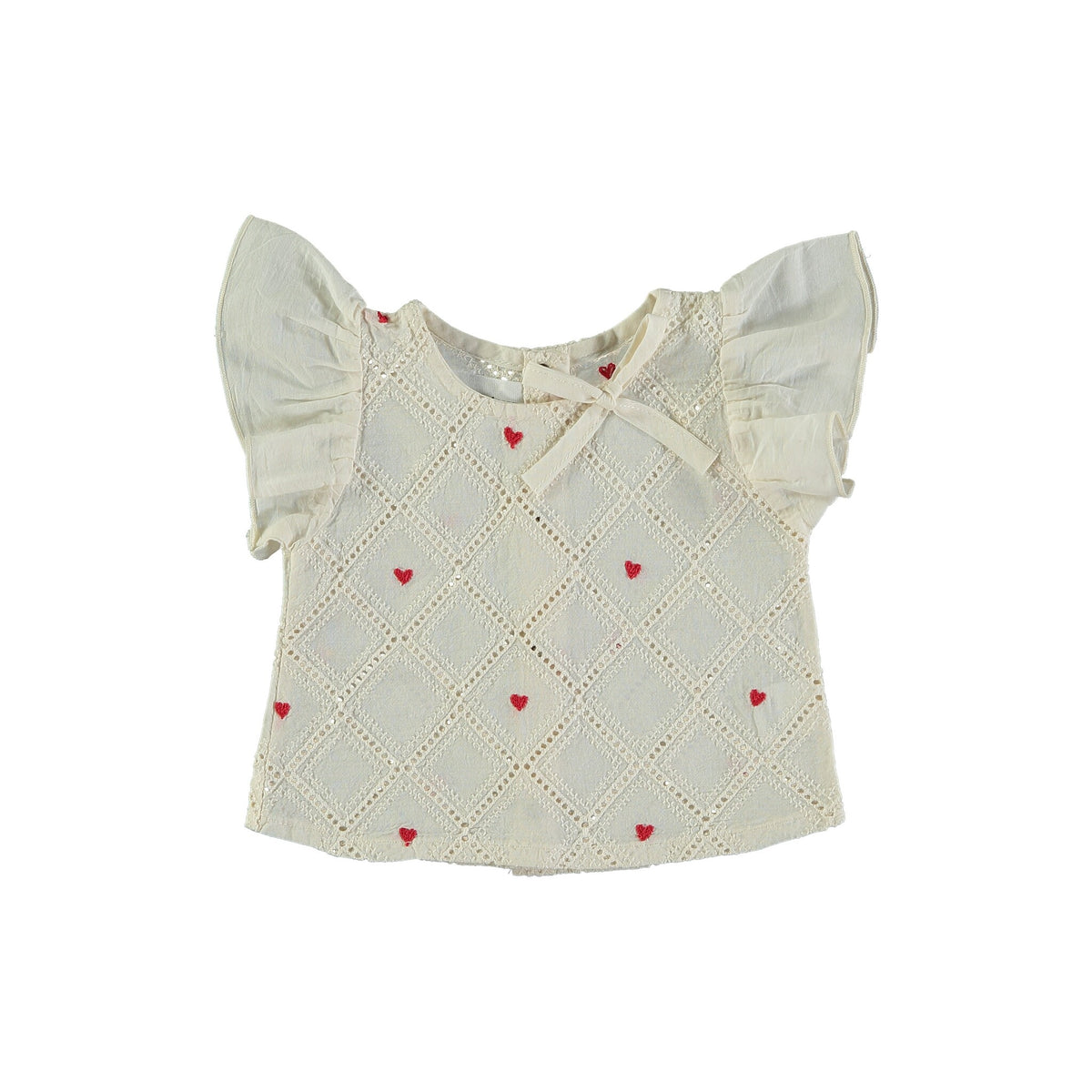 Pequeno tocon | Heart Blouse  | Ecru