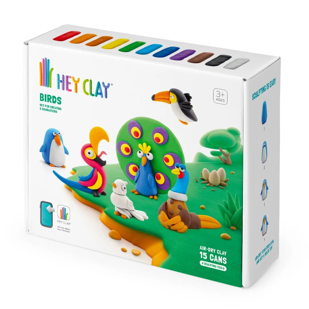 HeyClay Birds – laat de mooiste vogels tot leven komen met klei!