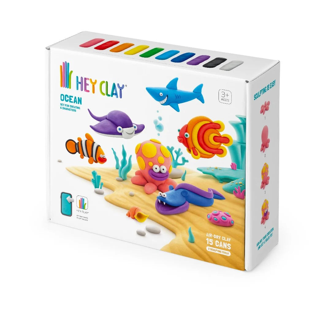 HeyClay Ocean – ontdek de onderwaterwereld met 15 potjes klei!