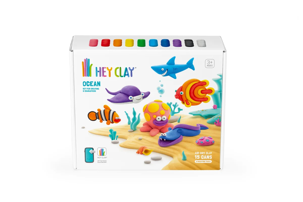 HeyClay Ocean – ontdek de onderwaterwereld met 15 potjes klei!