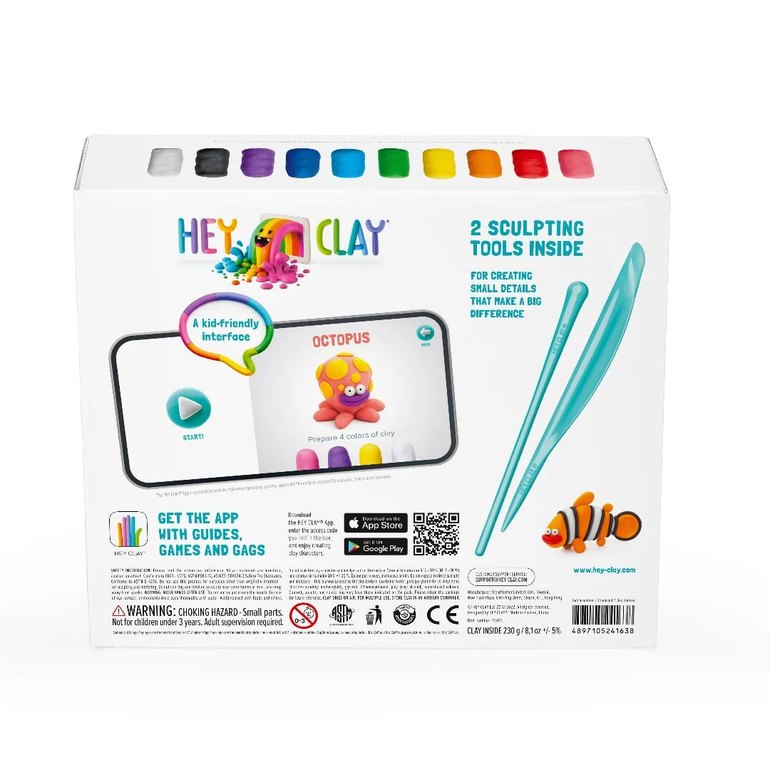 HeyClay Ocean – ontdek de onderwaterwereld met 15 potjes klei!