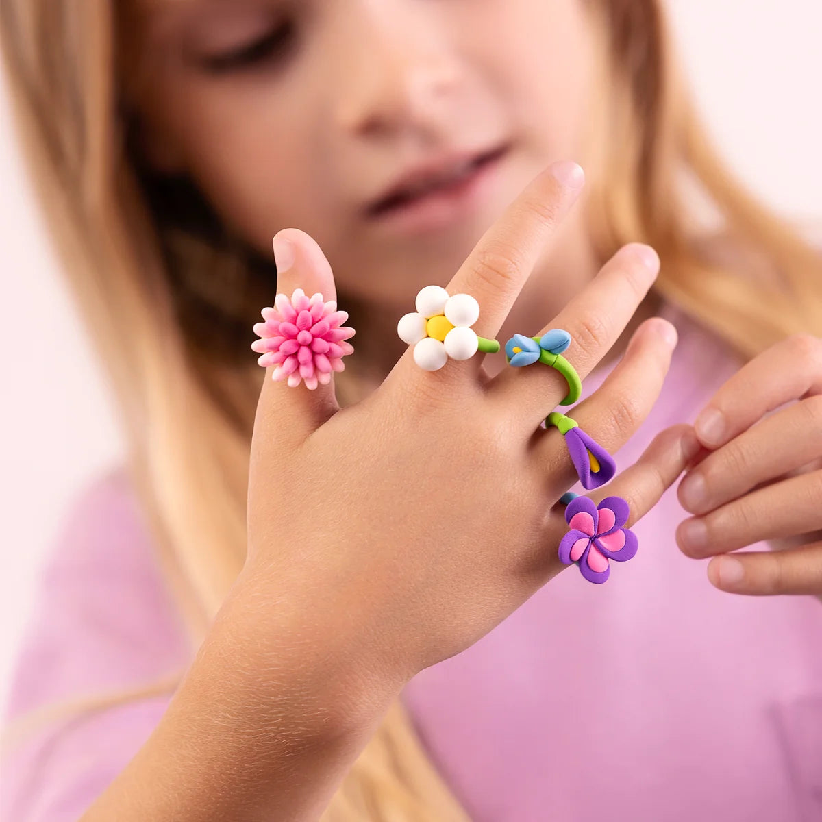 HeyClay Bijoux Rings – maak je eigen vrolijke bloemenringen van klei!