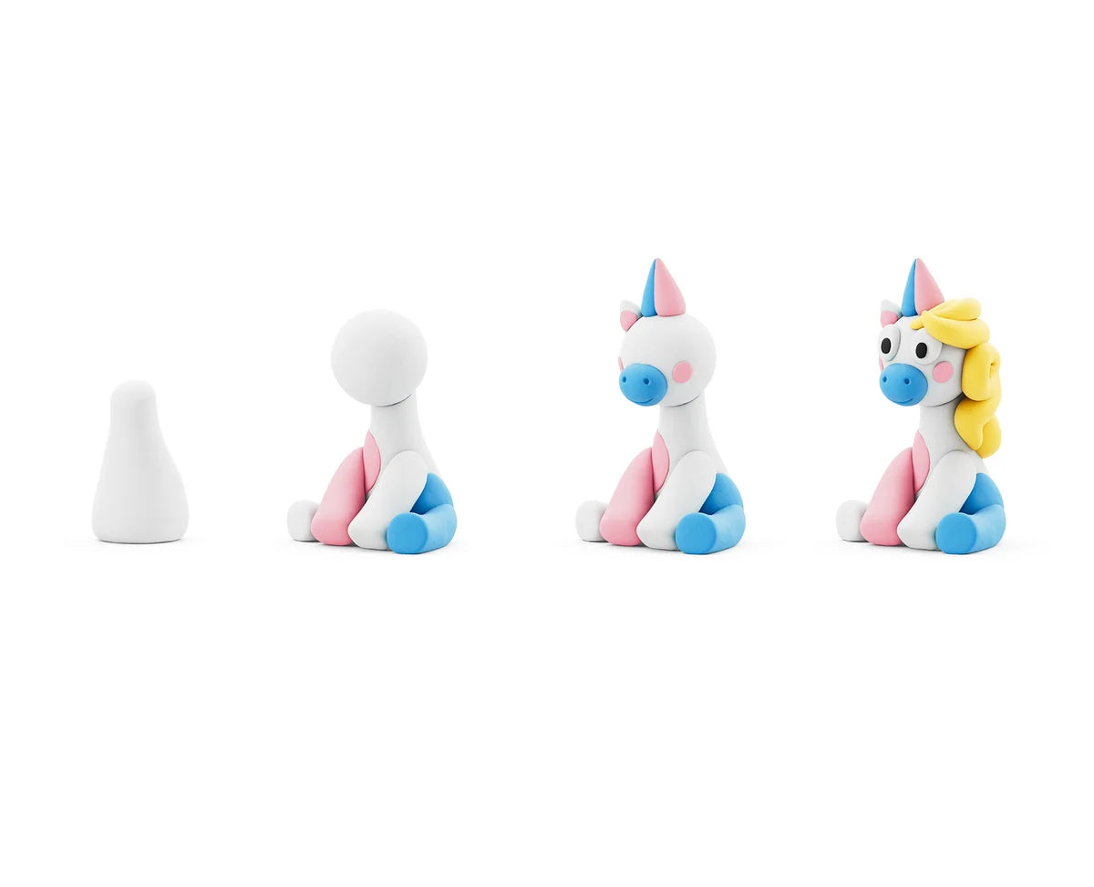 HeyClay Rainbow Unicorn – tover je eigen magische eenhoorn met Lighty!