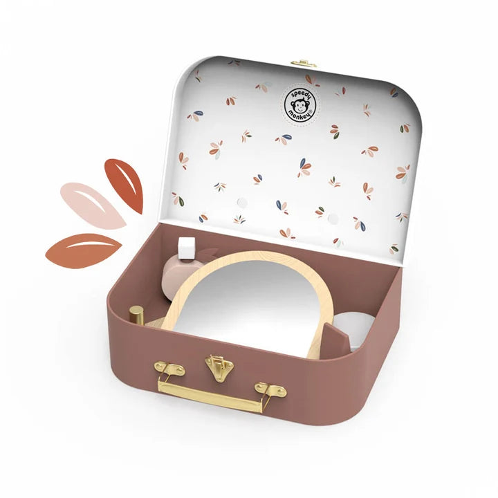 Speedy Monkey beautycase – houten make-up speelset voor kleine stylisten