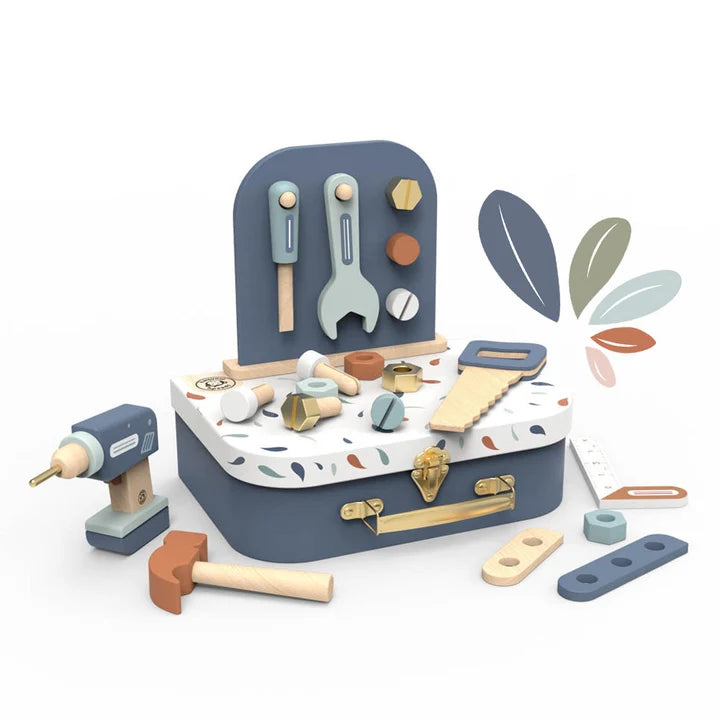 Speedy Monkey gereedschapskoffer – houten gereedschapsset voor kleine klussers