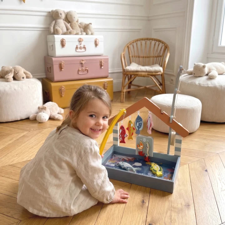 Speedy Monkey houten visspel – magnetisch vissen vangen