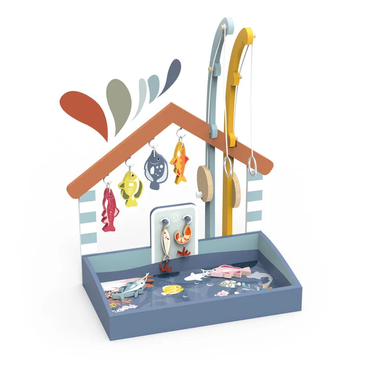 Speedy Monkey houten visspel – magnetisch vissen vangen