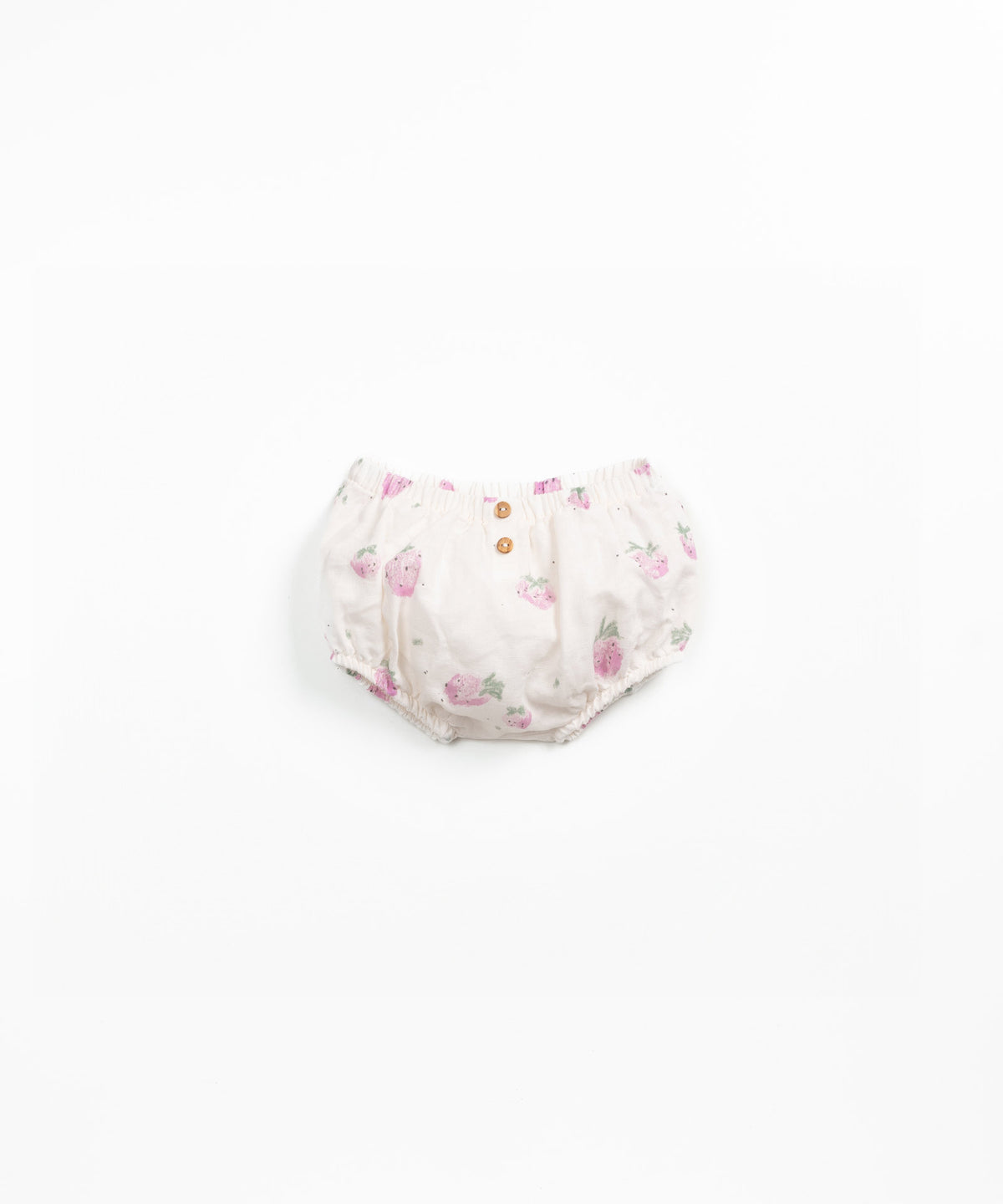 PLAY UP korte broek kind Gres Morangos (wit met roze)