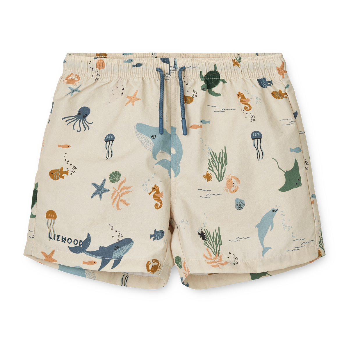 LIEWOOD zwembroek jongen Aiden Sea Creature Sandy beige