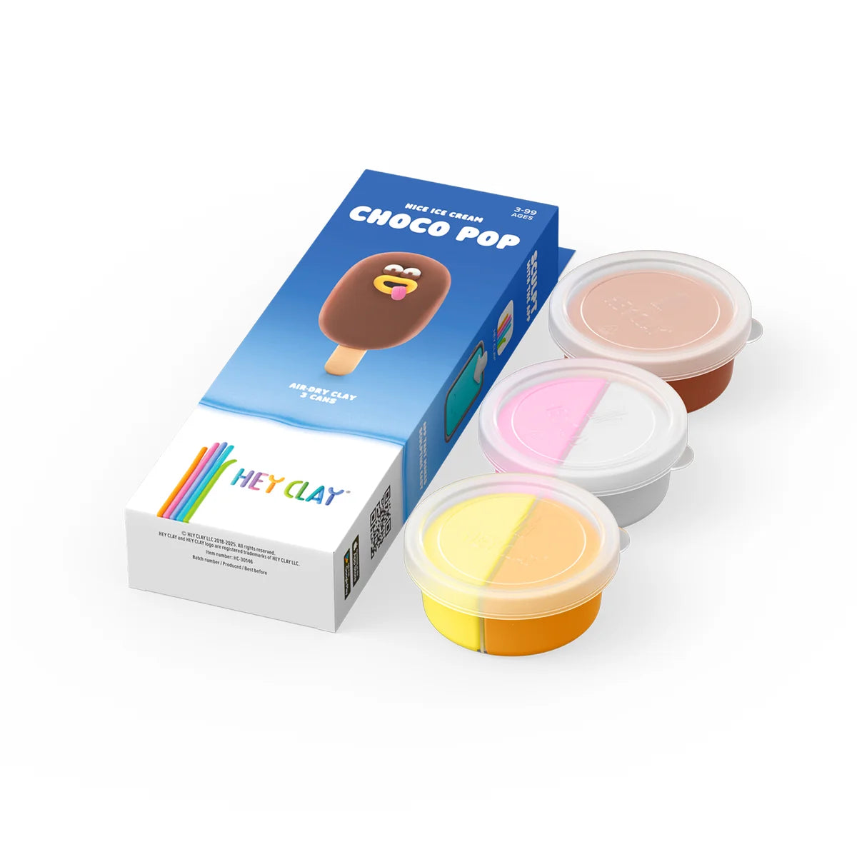 HeyClay Nice Ice Cream Choco Pop – maak je eigen chocolade-ijsje van klei!