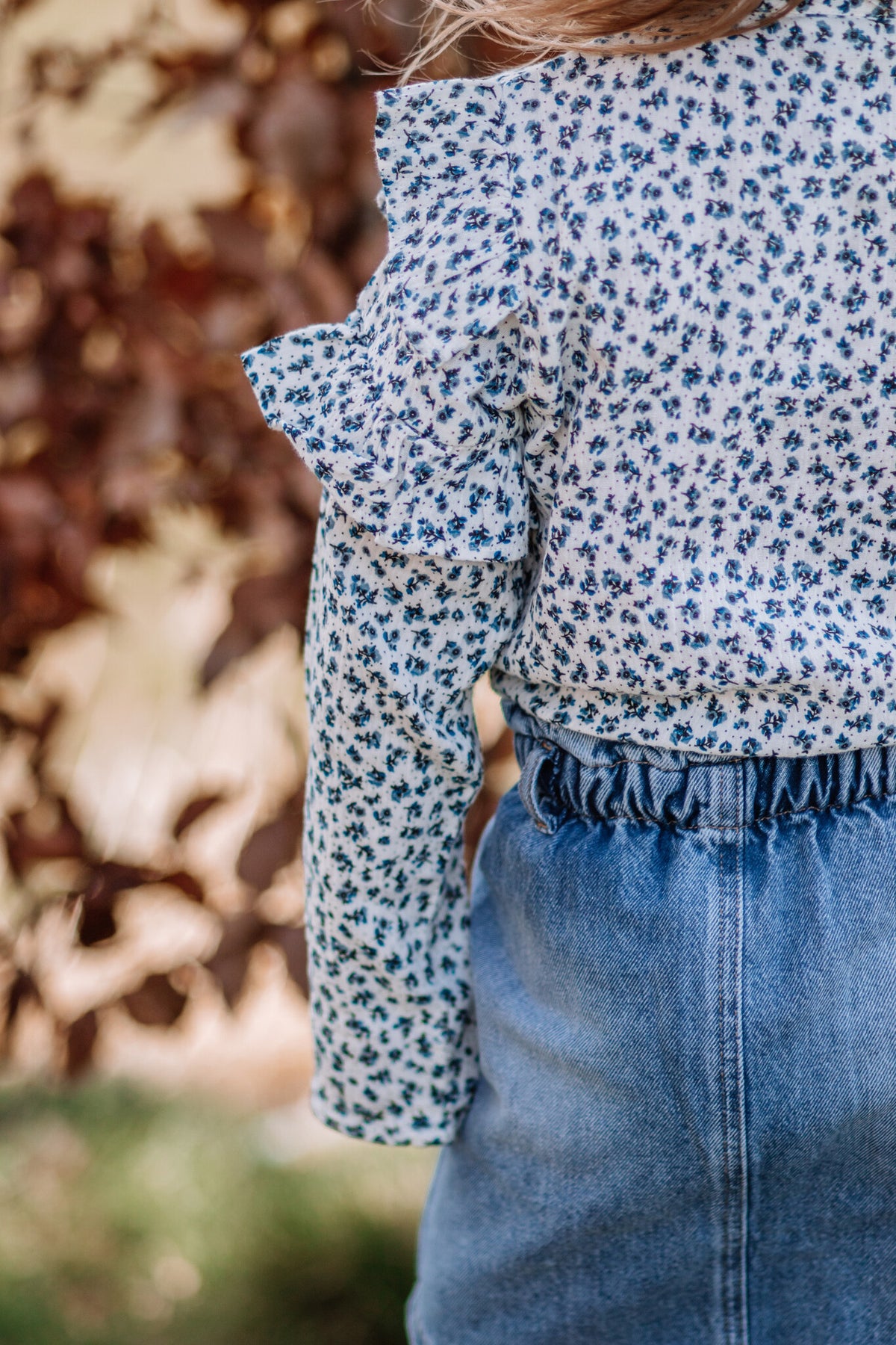 The New shirt kind Niki L/S Shirt White Swan AOP (wit met print)