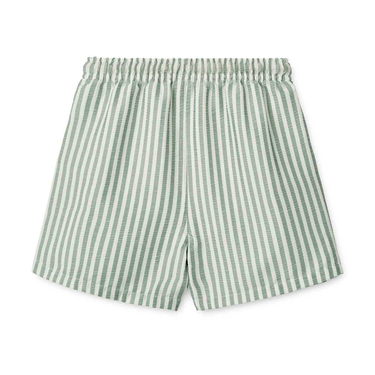 LIEWOOD zwembroek jongen Duke gestreept Peppermint Crisp White groen/wit