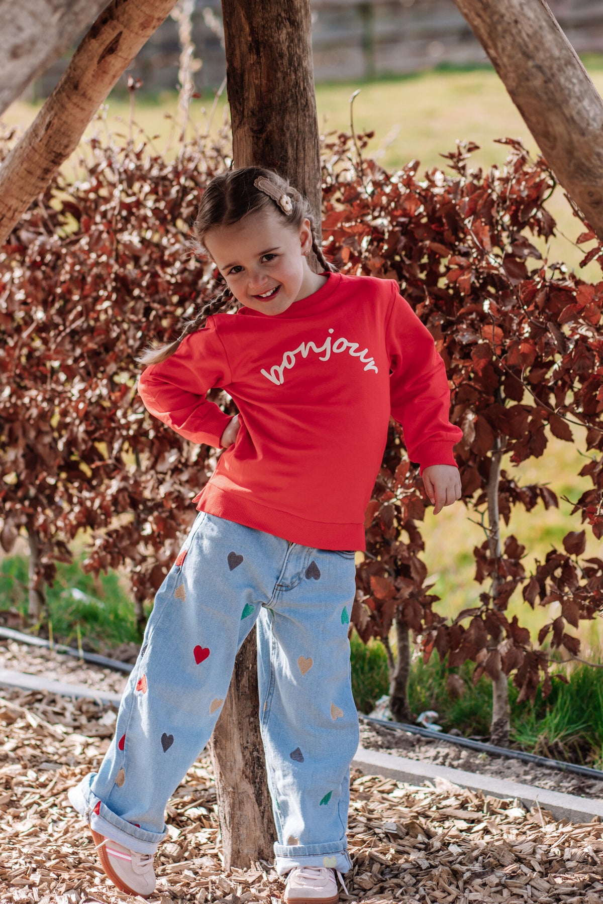 The New sweatshirt kind Nevada Sweatshirt Poppy Red (rood)