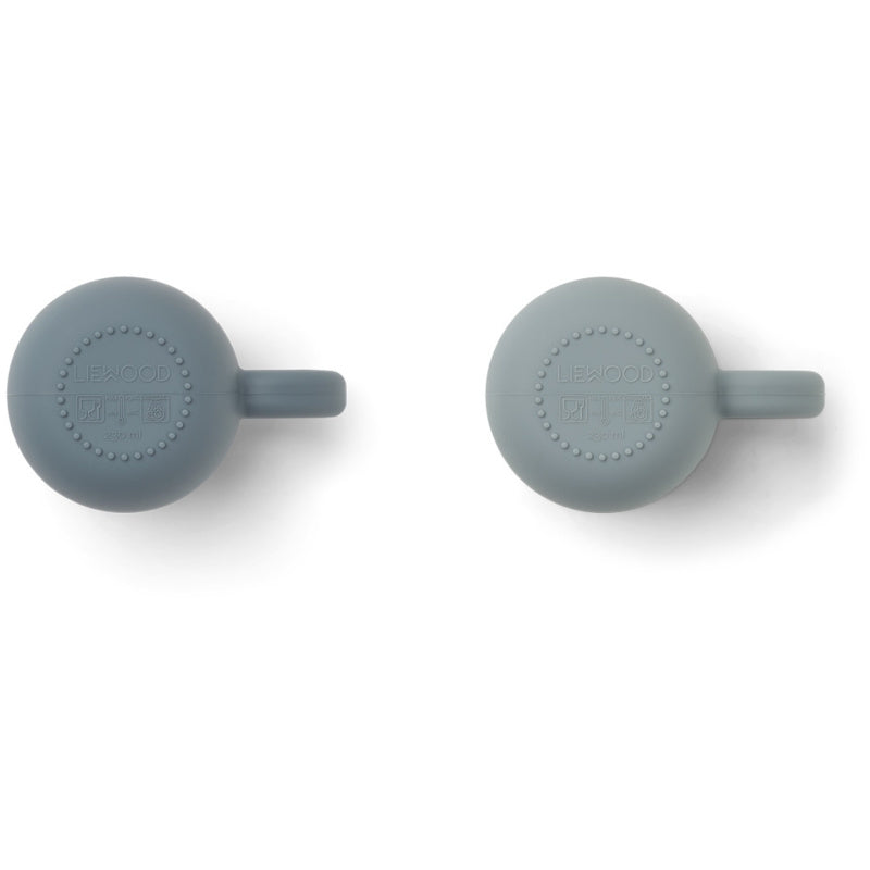 LIEWOOD bekerset Merce 2-pack Blue Mix blauw