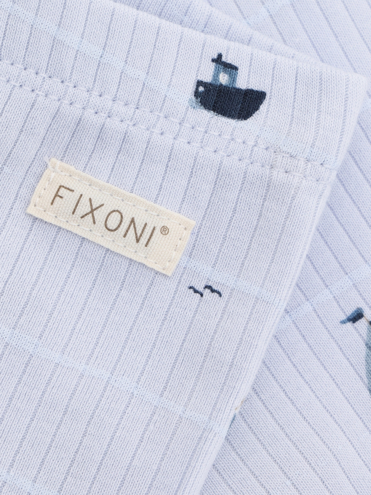 Fixoni legging baby rib Artic Ice blauw broekje