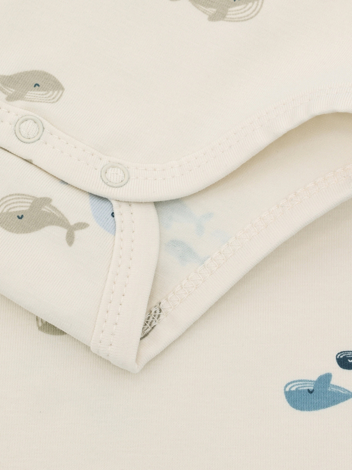 Fixoni romper baby wrap rib Arctic Ice offwhite