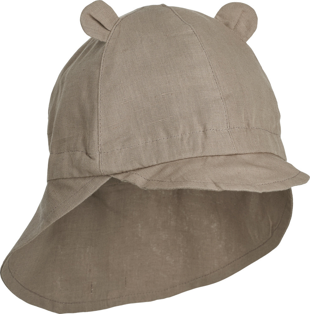 LIEWOOD zonnehoedje Gorm Linen Koala grijs
