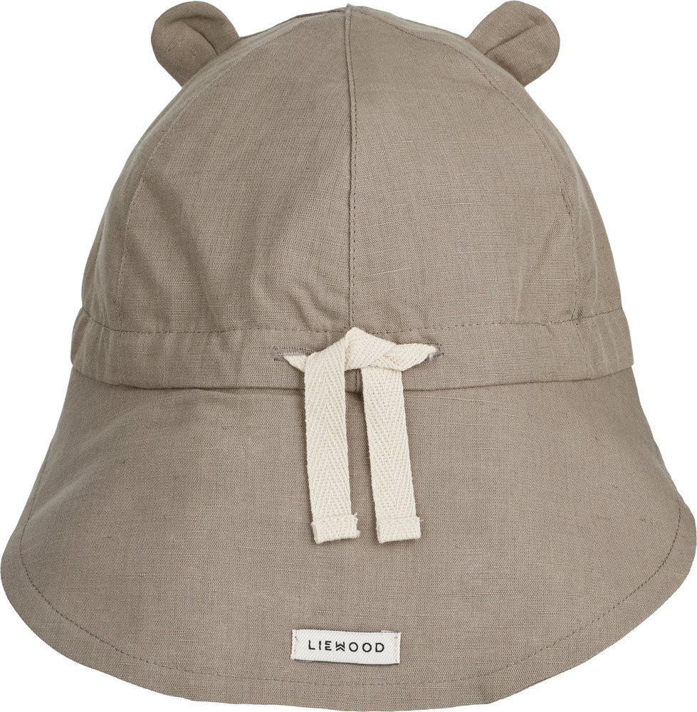 LIEWOOD zonnehoedje Gorm Linen Koala grijs