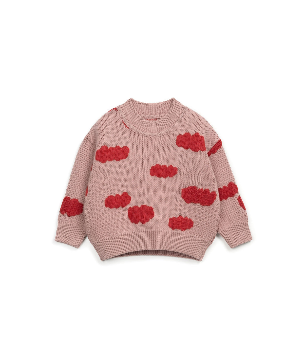 PLAY UP gebreide trui meisje Malva (roze en rood)