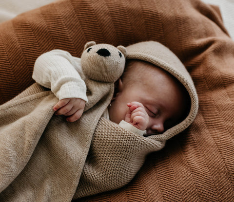 Hvid baby Cocoon Sand zandkleur