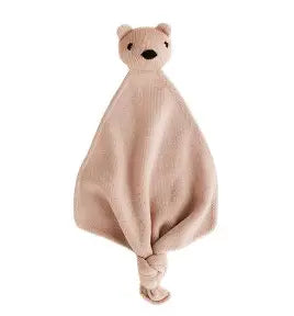 Hvid knuffel baby Teddy Tokki Apricot abrikoos