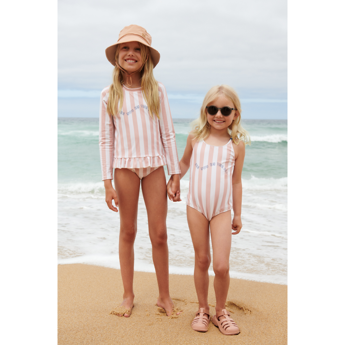 LIEWOOD badpak meisje Suna gestreept Sorbet Rose Creme de la Creme roze