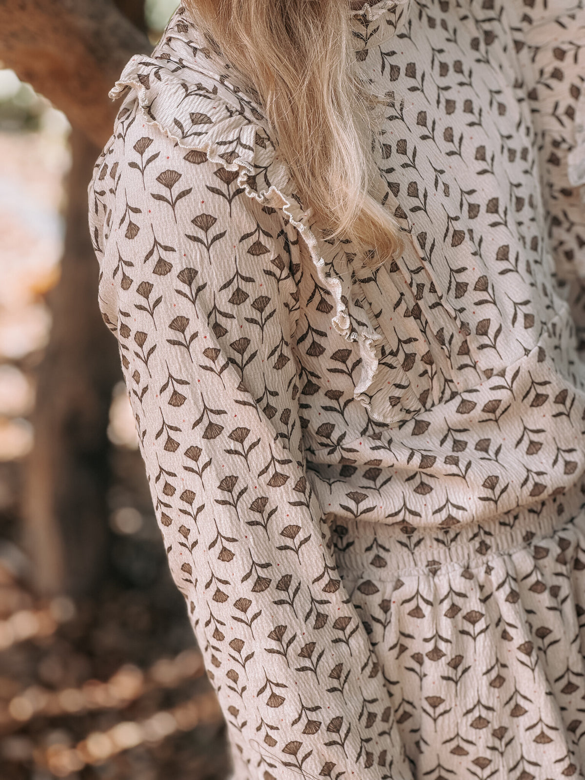 LEVV shirt meisje Verda T-shirt White Flower wit met bloemenprint