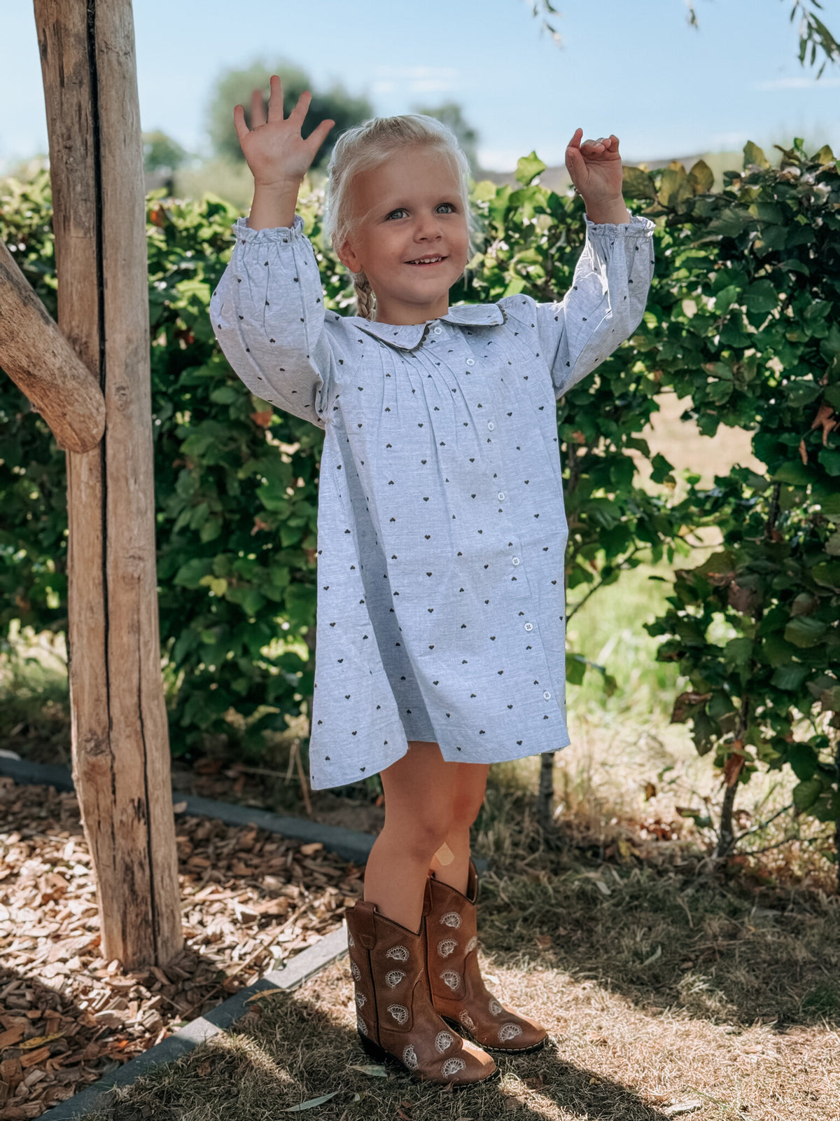 Jurk Emile et Ida | Robe Jacquard  Coeur