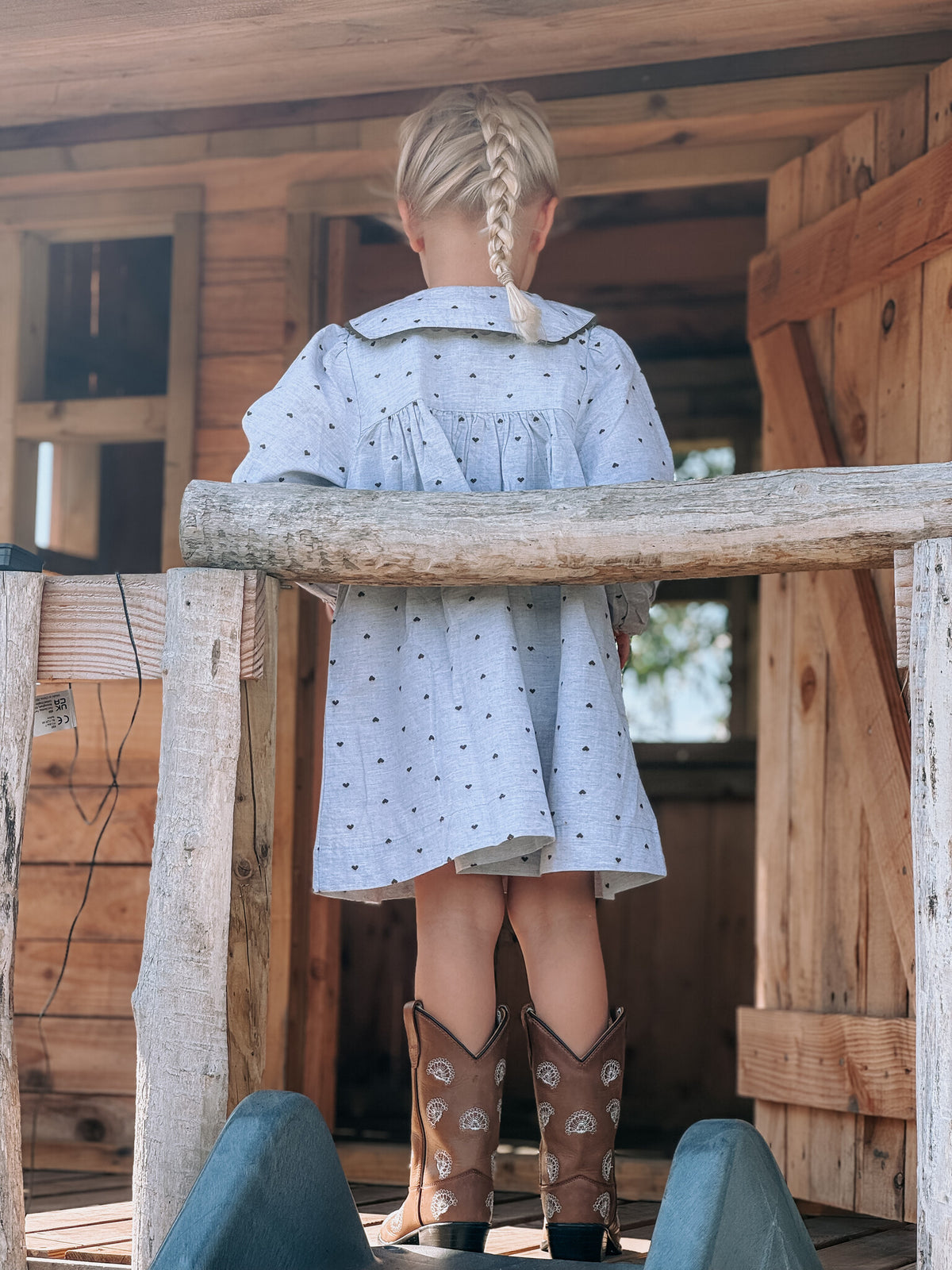 Jurk Emile et Ida | Robe Jacquard  Coeur