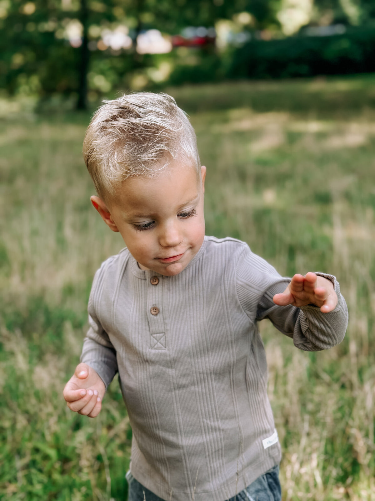 En Fant shirt jongen Fungi bruin
