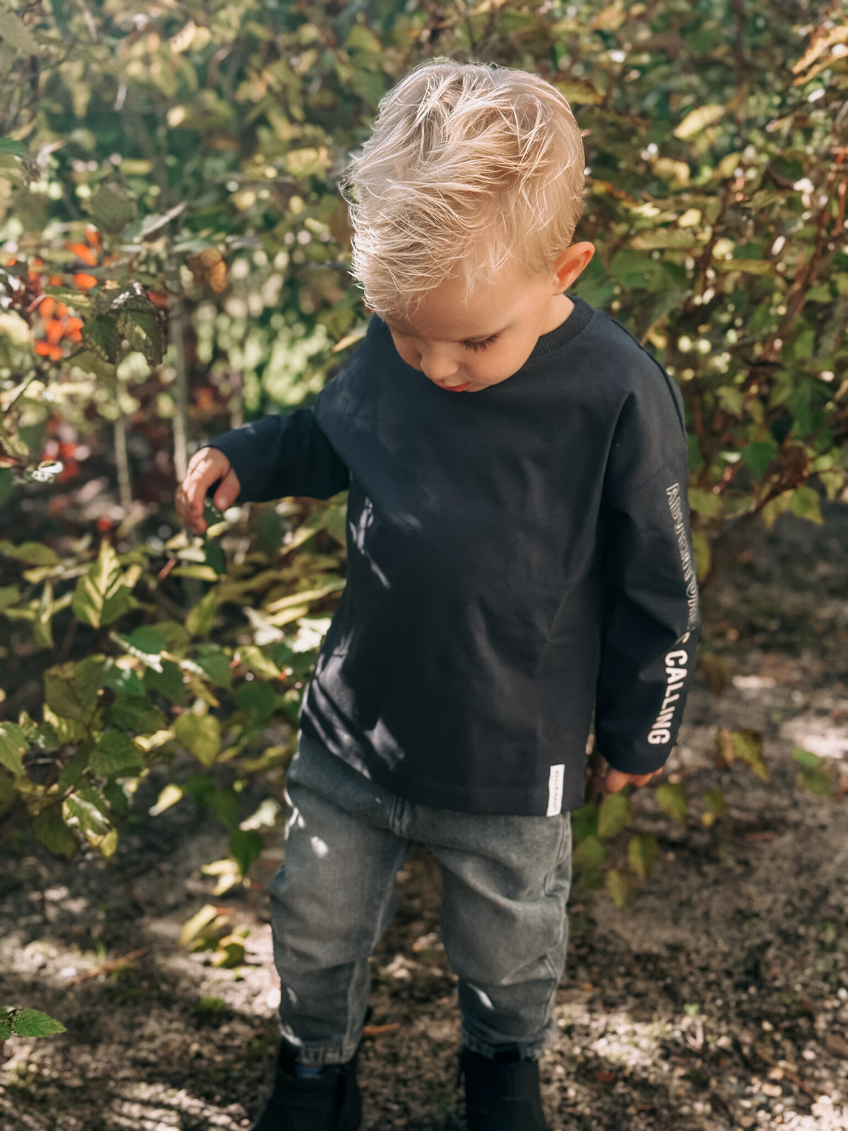 En Fant shirt jongen Ebony donkerblauw