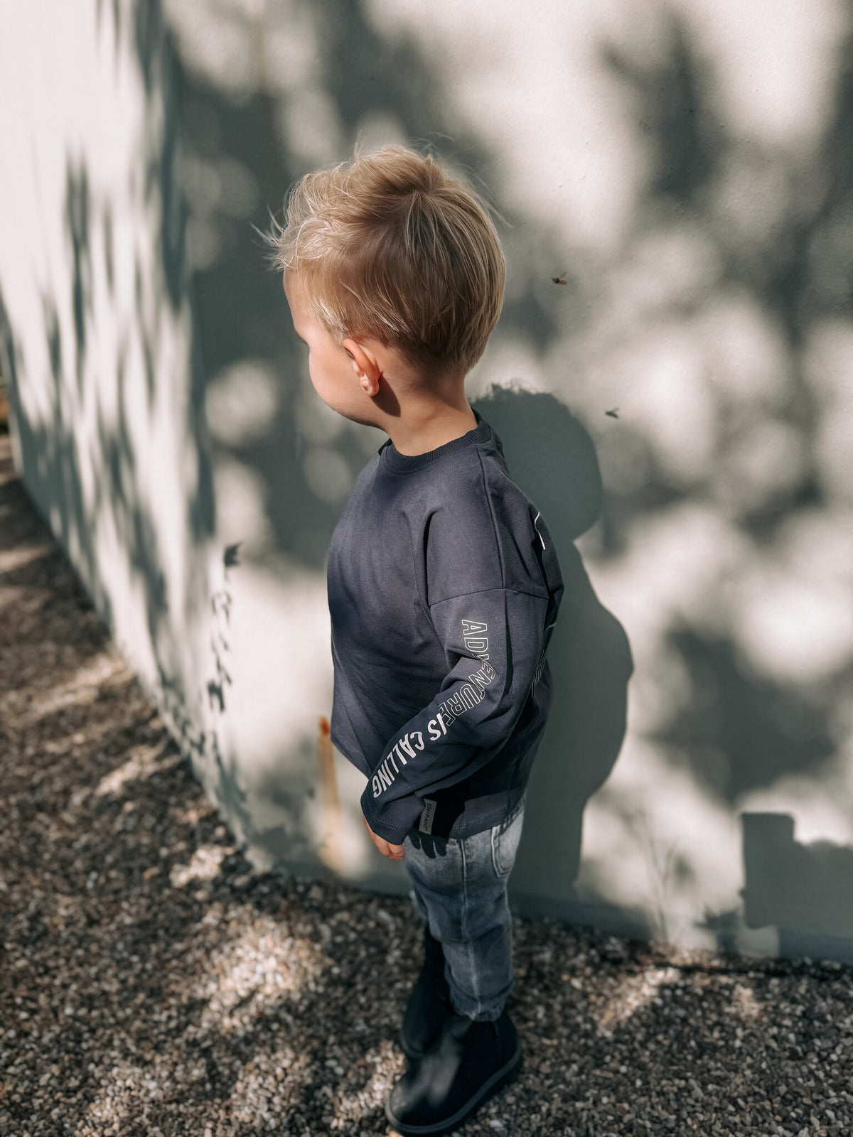 En Fant shirt jongen Ebony donkerblauw
