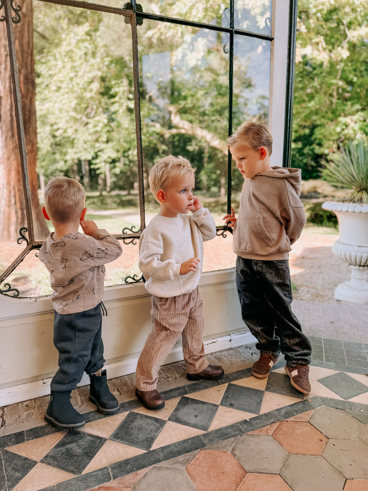PLAY UP fleece broek jongen Grafite (donkergrijs)
