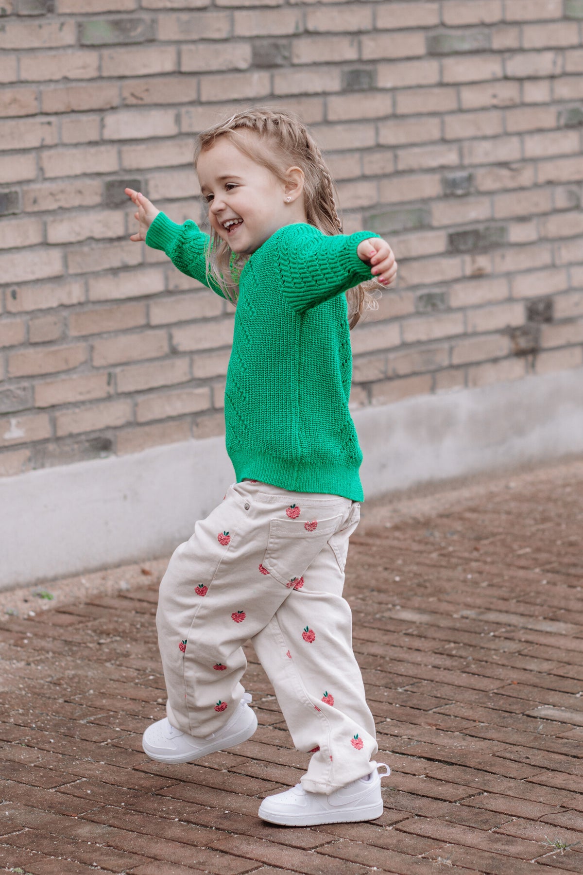 The New trui kind Jiva Knit Pullover (groen)