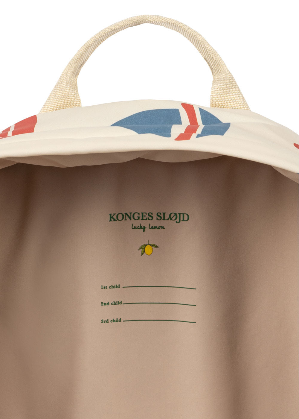 KONGES SLØJD rugzak kind midi Rainy Kids Ahoy rugtas boot