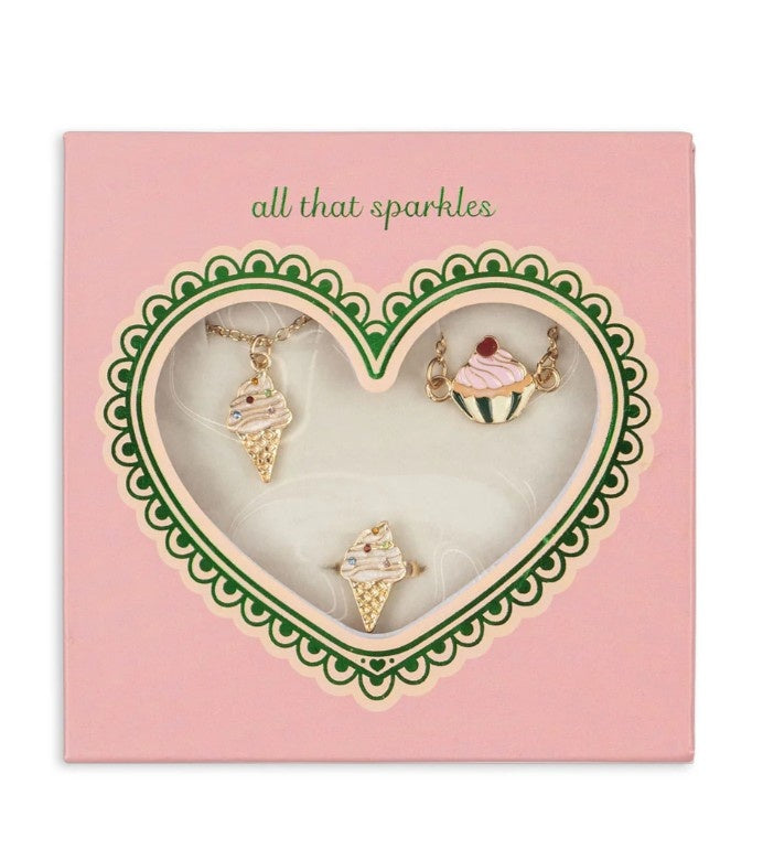 Konges Sløjd sieradenset kind ijsjes zoete sieraden set