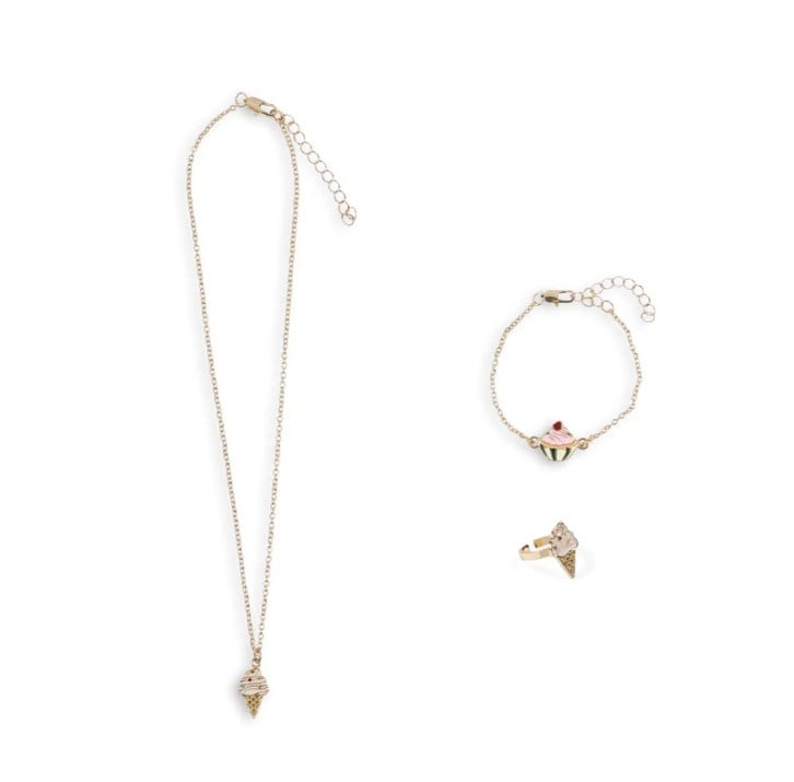 Konges Sløjd sieradenset kind ijsjes zoete sieraden set