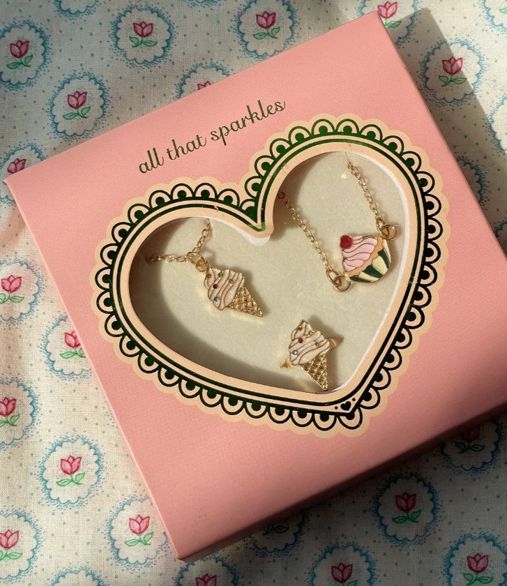 Konges Sløjd sieradenset kind ijsjes zoete sieraden set