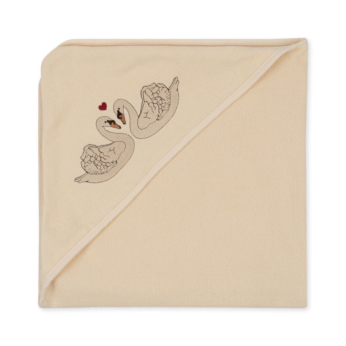 Terry Towel Embroidery Gots | Badcape | Swan