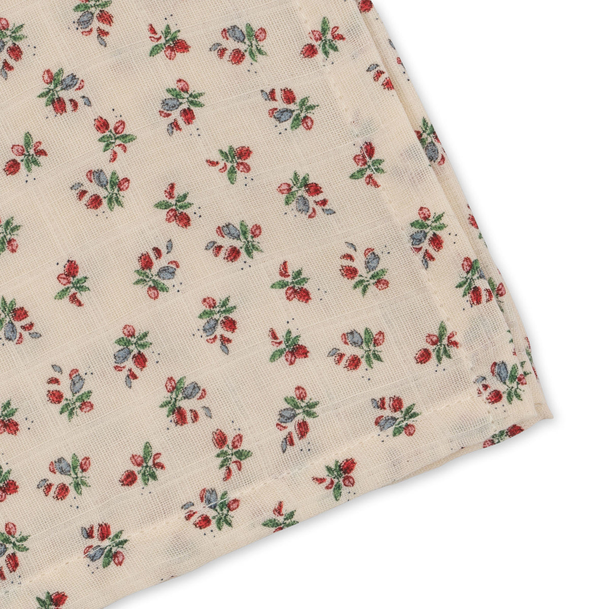 KONGES SLØJD hydrofiele doeken baby 3-pack mousseline GOTS Fleur Tricolore bloemen