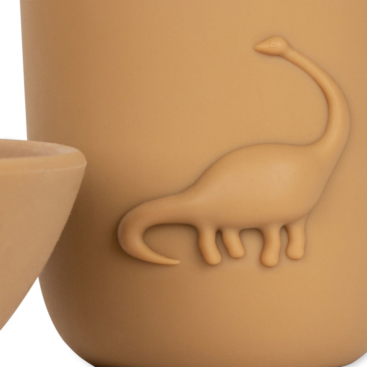KONGES SLØJD bord en beker set kind Dino Almond beige eetset