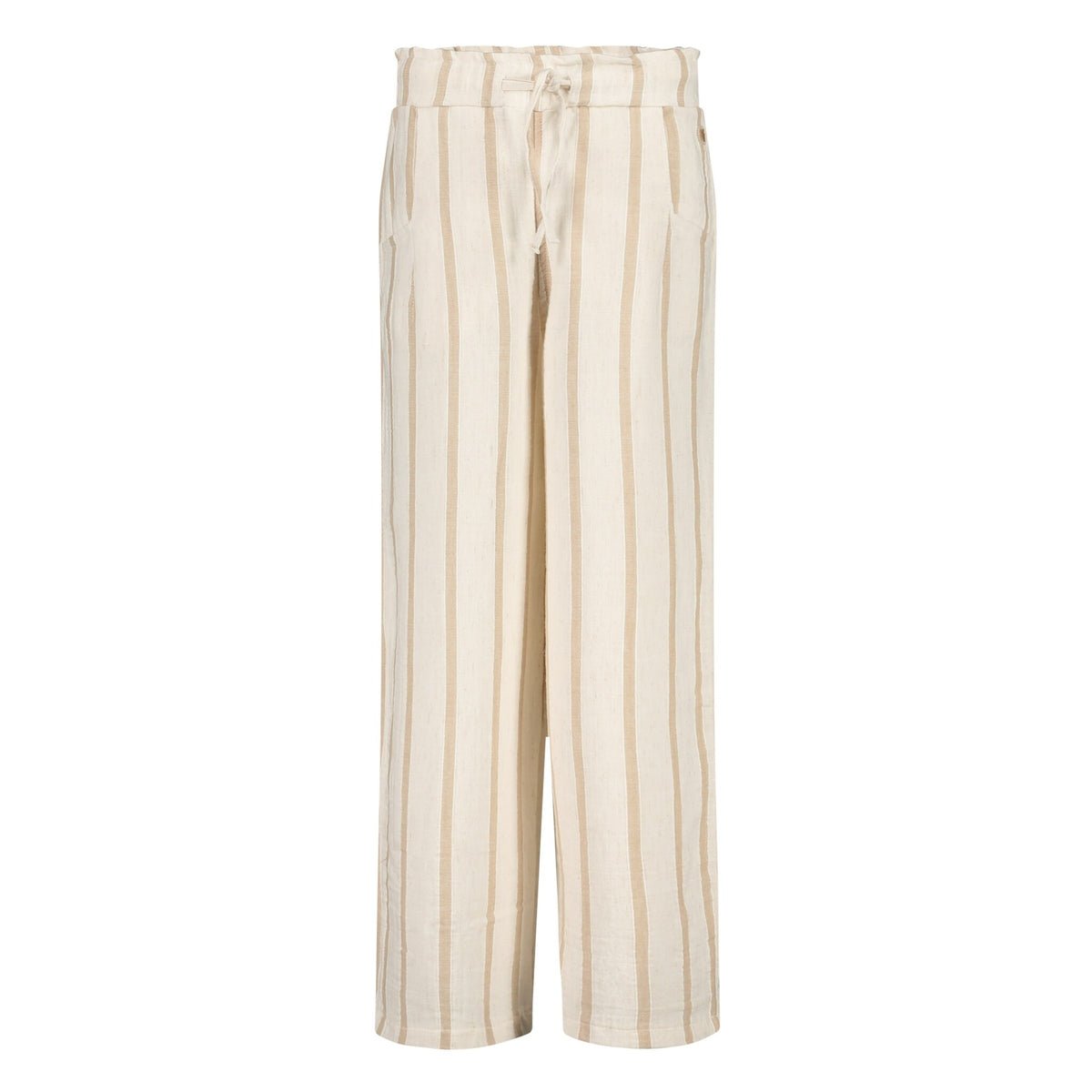 LEVV broek meisje Stacy Sand Leaves zand met bladerenprint