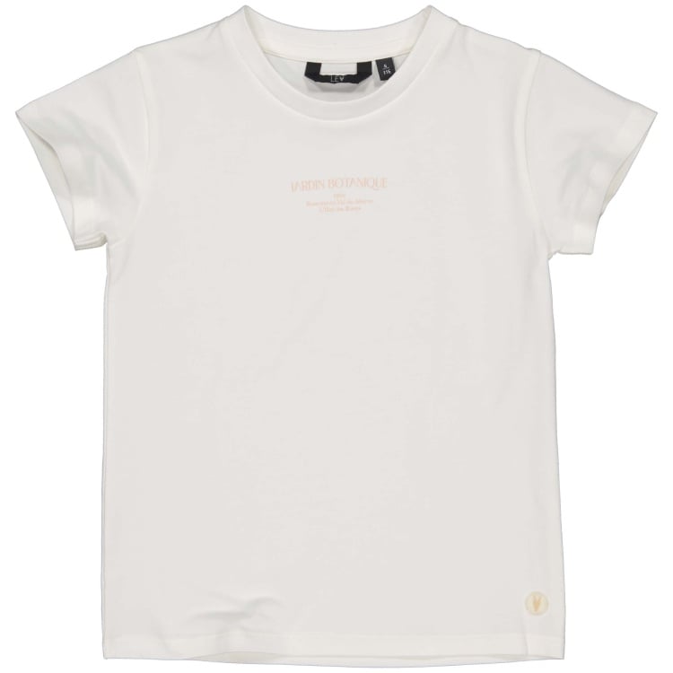 LEVV shirt meisje Selma T-shirt Off White crème
