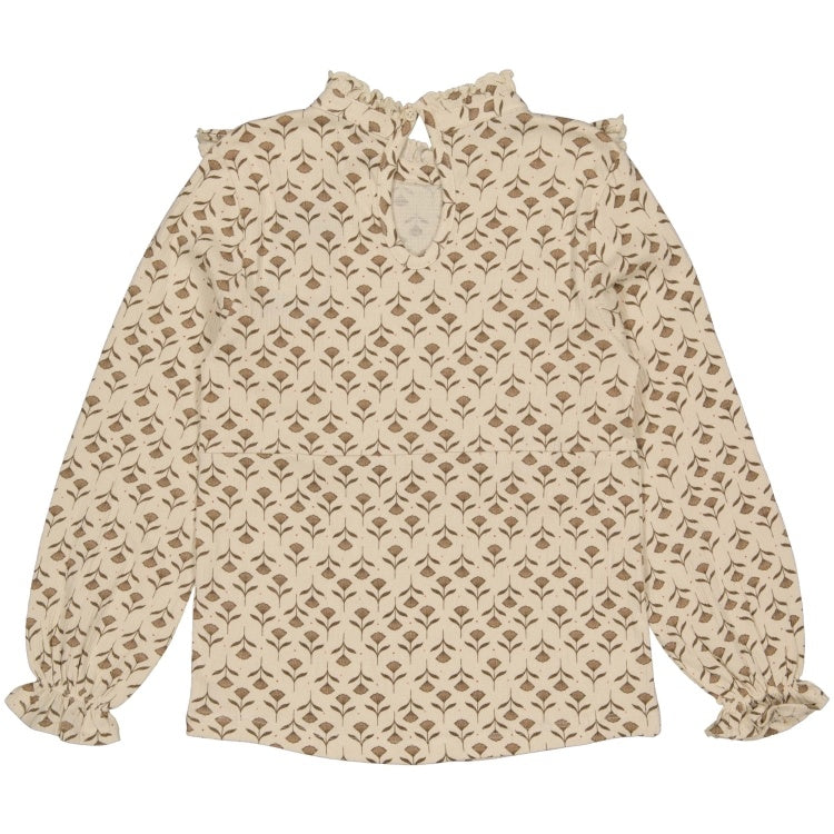 LEVV shirt meisje Verda T-shirt White Flower wit met bloemenprint