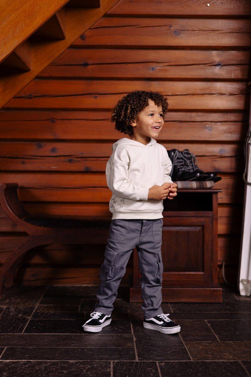 LEVV trui jongen Vinz sweater Kit crème