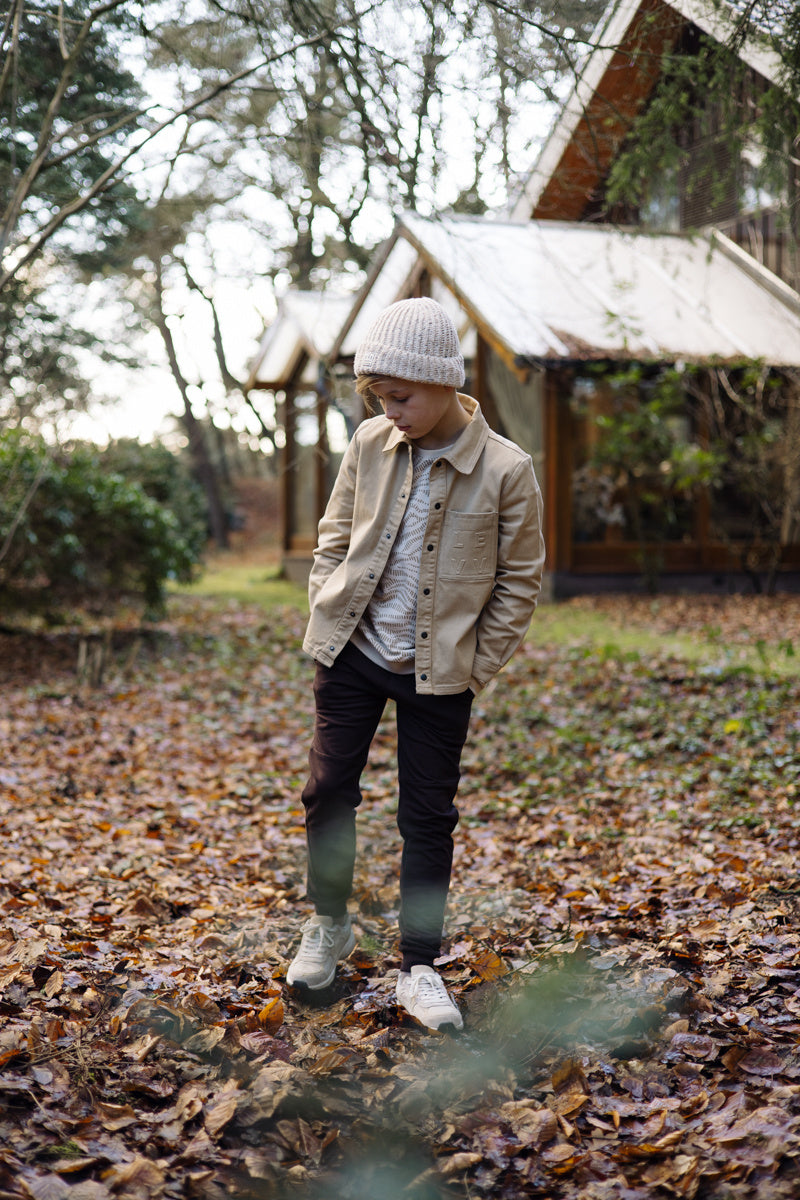 LEVV blouse jongen Tjibbe blouse Sand zandkleur