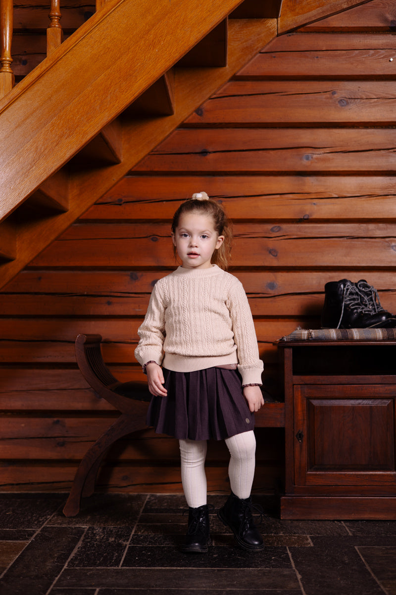 LEVV rokje meisje Vieve rok Mud Grey grijs